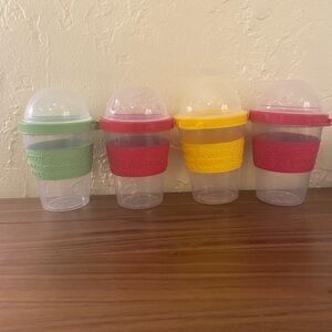 Breakfast To Go Cups Set 4 Yogurt Cereal BPA Free